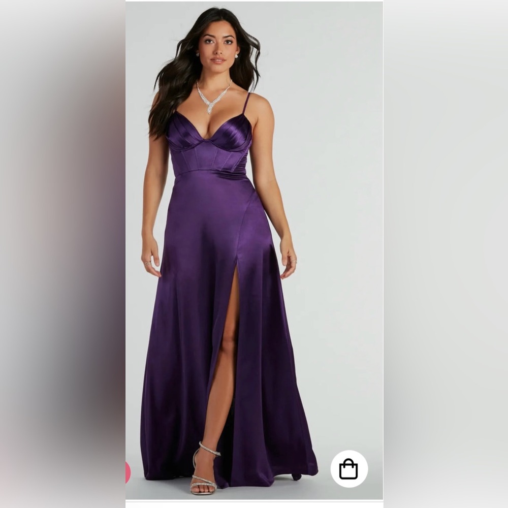 NWT Windsor Deep Purple Maxi Dress
